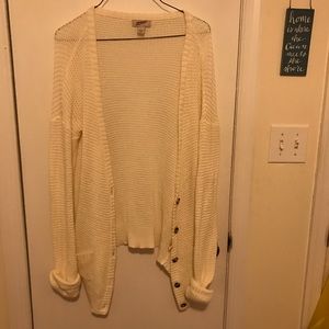 White/cream cardigan